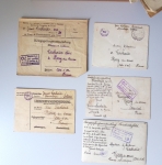 36 plis d'un prisonnier français en Allemagne (1914 - 1918) avec textes intéressants. TB