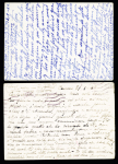 2 entiers cartes postales 80c et 1F20 Pétain adressés aux USA et en Italie avec censures diverses (1942). TB