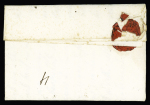 MP PP orné d'un lys + "franc" manuscrit sur lettre