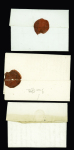 8 lettres avec franchises diverses 1793-1853, TB
