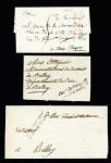 8 lettres avec franchises diverses 1793-1853, TB