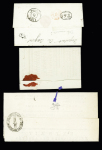 8 lettres avec franchises diverses 1793-1853, TB