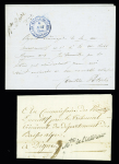 8 lettres avec franchises diverses 1793-1853, TB