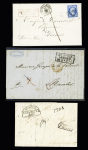 10 lettres 1796-1861 dont 1849 20c noir (x2) de Heiltz