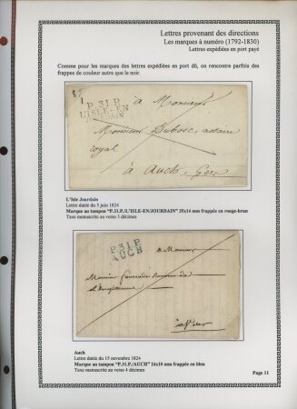 1750-1900 Superbe collection de marques postales sur