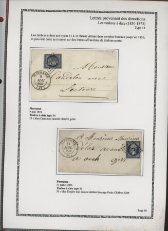 1750-1900 Superbe collection de marques postales sur
