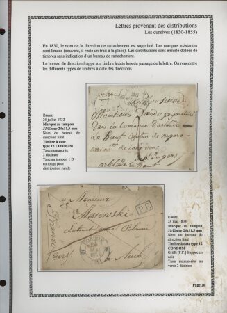 1750-1900 Superbe collection de marques postales sur