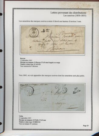 1750-1900 Superbe collection de marques postales sur