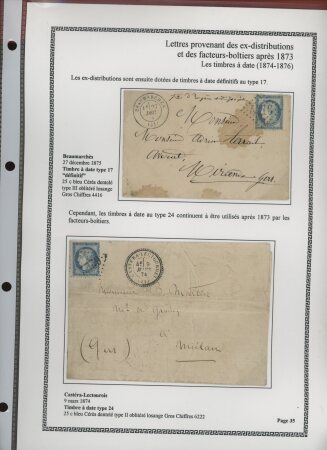 1750-1900 Superbe collection de marques postales sur