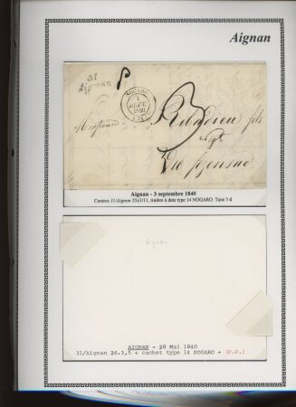 1750-1900 Superbe collection de marques postales sur