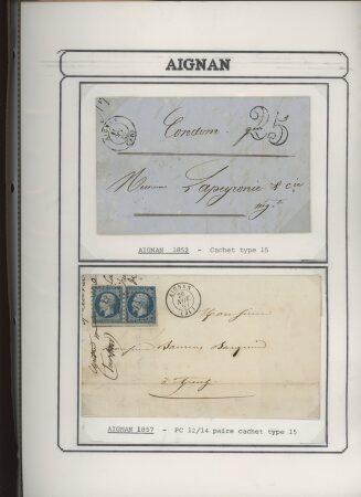 1750-1900 Superbe collection de marques postales sur