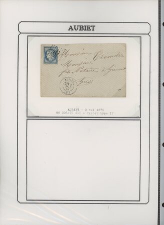 1750-1900 Superbe collection de marques postales sur