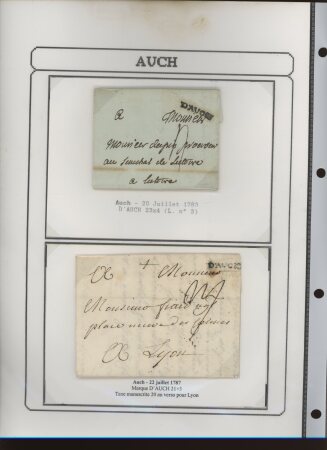 1750-1900 Superbe collection de marques postales sur
