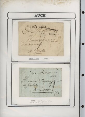 1750-1900 Superbe collection de marques postales sur