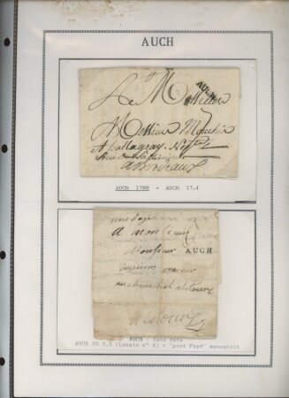 1750-1900 Superbe collection de marques postales sur