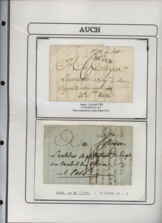 1750-1900 Superbe collection de marques postales sur