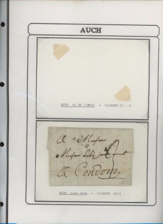 1750-1900 Superbe collection de marques postales sur