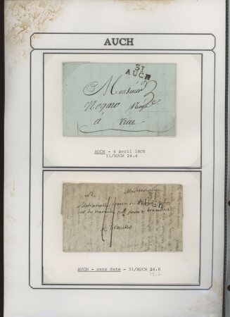 1750-1900 Superbe collection de marques postales sur