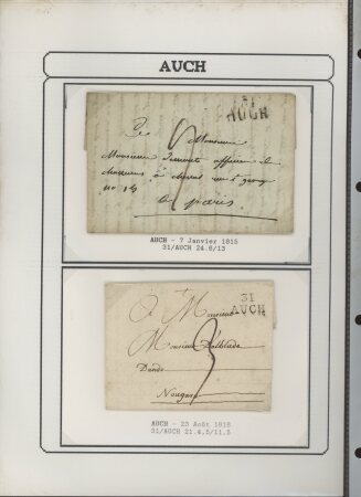 1750-1900 Superbe collection de marques postales sur