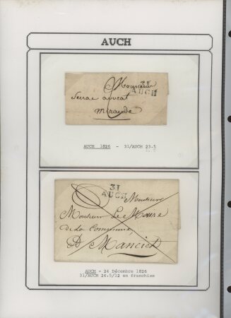 1750-1900 Superbe collection de marques postales sur