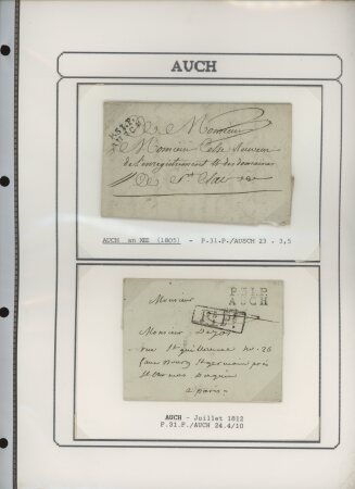 1750-1900 Superbe collection de marques postales sur