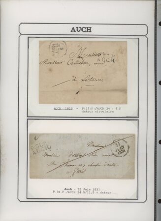 1750-1900 Superbe collection de marques postales sur