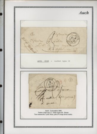 1750-1900 Superbe collection de marques postales sur