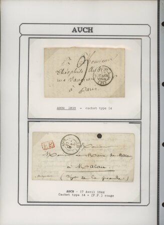 1750-1900 Superbe collection de marques postales sur