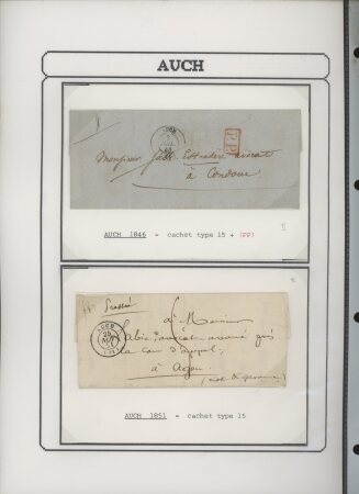 1750-1900 Superbe collection de marques postales sur
