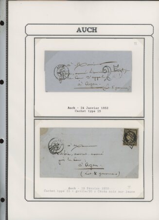 1750-1900 Superbe collection de marques postales sur