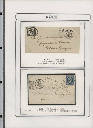 1750-1900 Superbe collection de marques postales sur