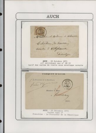 1750-1900 Superbe collection de marques postales sur