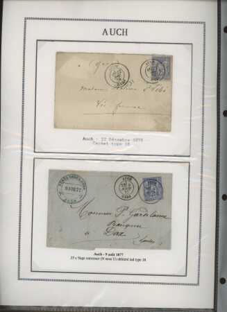 1750-1900 Superbe collection de marques postales sur