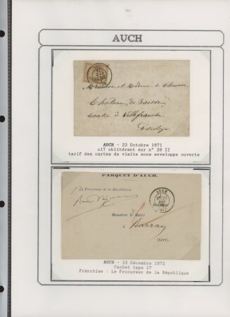 1750-1900 Superbe collection de marques postales sur