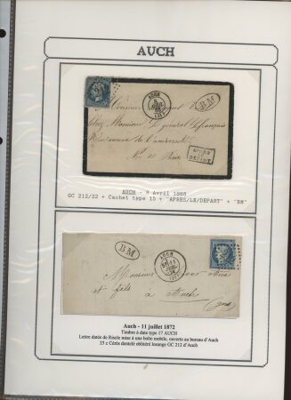1750-1900 Superbe collection de marques postales sur