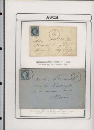 1750-1900 Superbe collection de marques postales sur