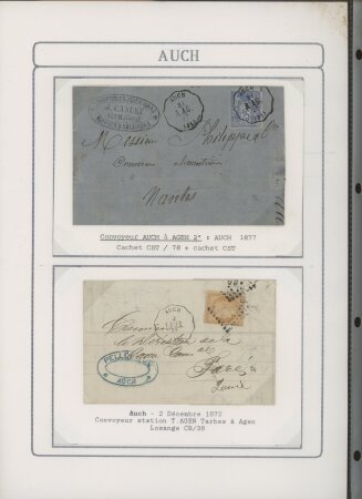 1750-1900 Superbe collection de marques postales sur