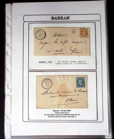 1750-1900 Superbe collection de marques postales sur
