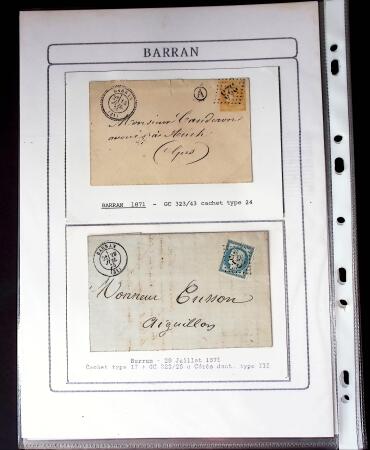 1750-1900 Superbe collection de marques postales sur