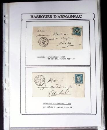 1750-1900 Superbe collection de marques postales sur