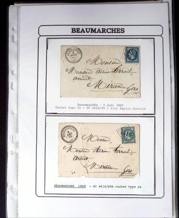 1750-1900 Superbe collection de marques postales sur