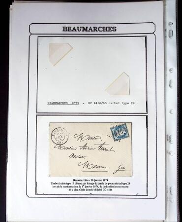1750-1900 Superbe collection de marques postales sur