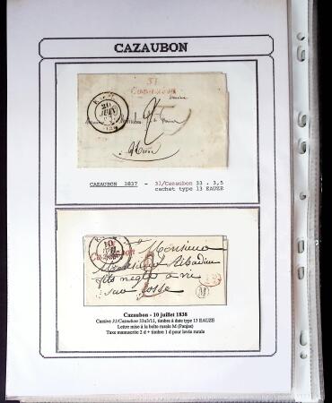 1750-1900 Superbe collection de marques postales sur