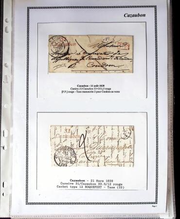 1750-1900 Superbe collection de marques postales sur