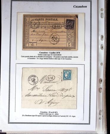 1750-1900 Superbe collection de marques postales sur