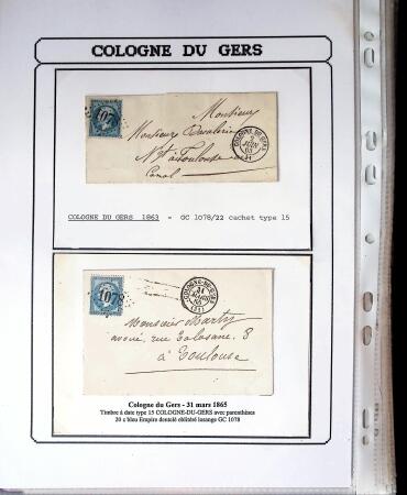 1750-1900 Superbe collection de marques postales sur