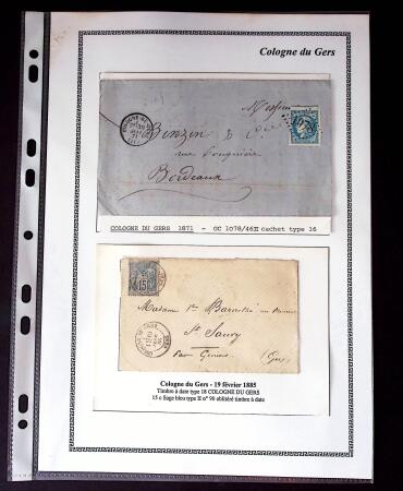 1750-1900 Superbe collection de marques postales sur