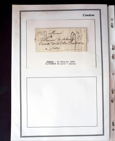 1750-1900 Superbe collection de marques postales sur