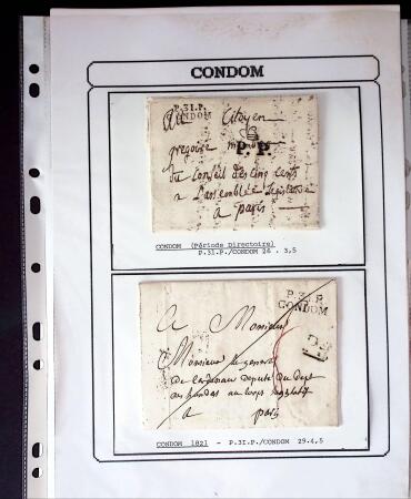 1750-1900 Superbe collection de marques postales sur
