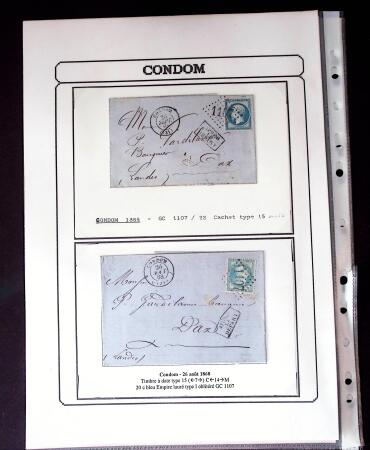 1750-1900 Superbe collection de marques postales sur